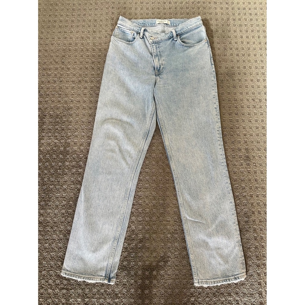 Abercrombie & Fitch 90s Straight Jeans 28 6L Light Wash Good